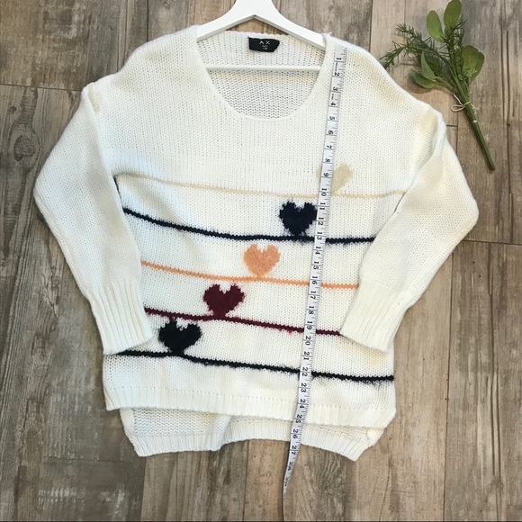 AX Paris knit heart oversized slouchy sweater - Picture 5 of 11